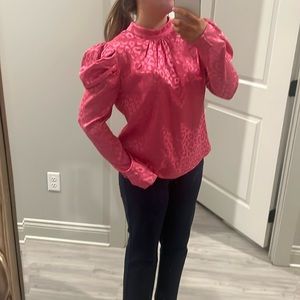 Pink patterned top